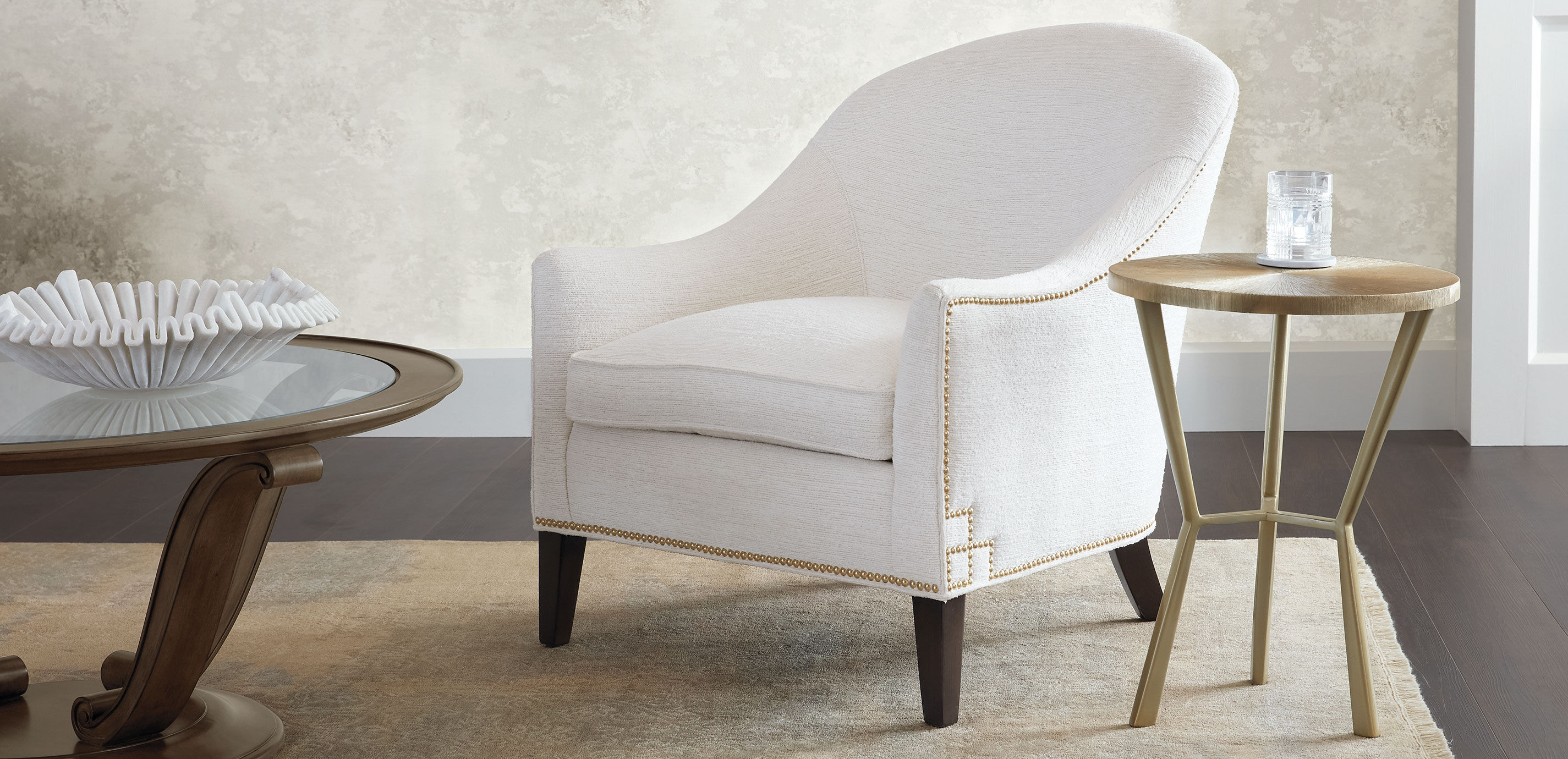 Tasha Aluminum Accent Table | Small Aluminum Table | Ethan Allen