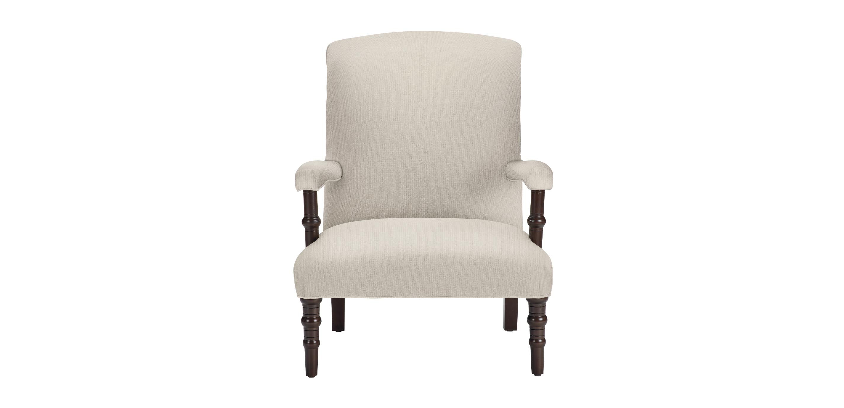 Chamberlain Scroll-Back Upholstered Accent Chair | Ethan Allen