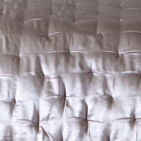 Washed Taupe Silk Coverlet and Shams Product Tile Hover Image WashedTaupeSilk