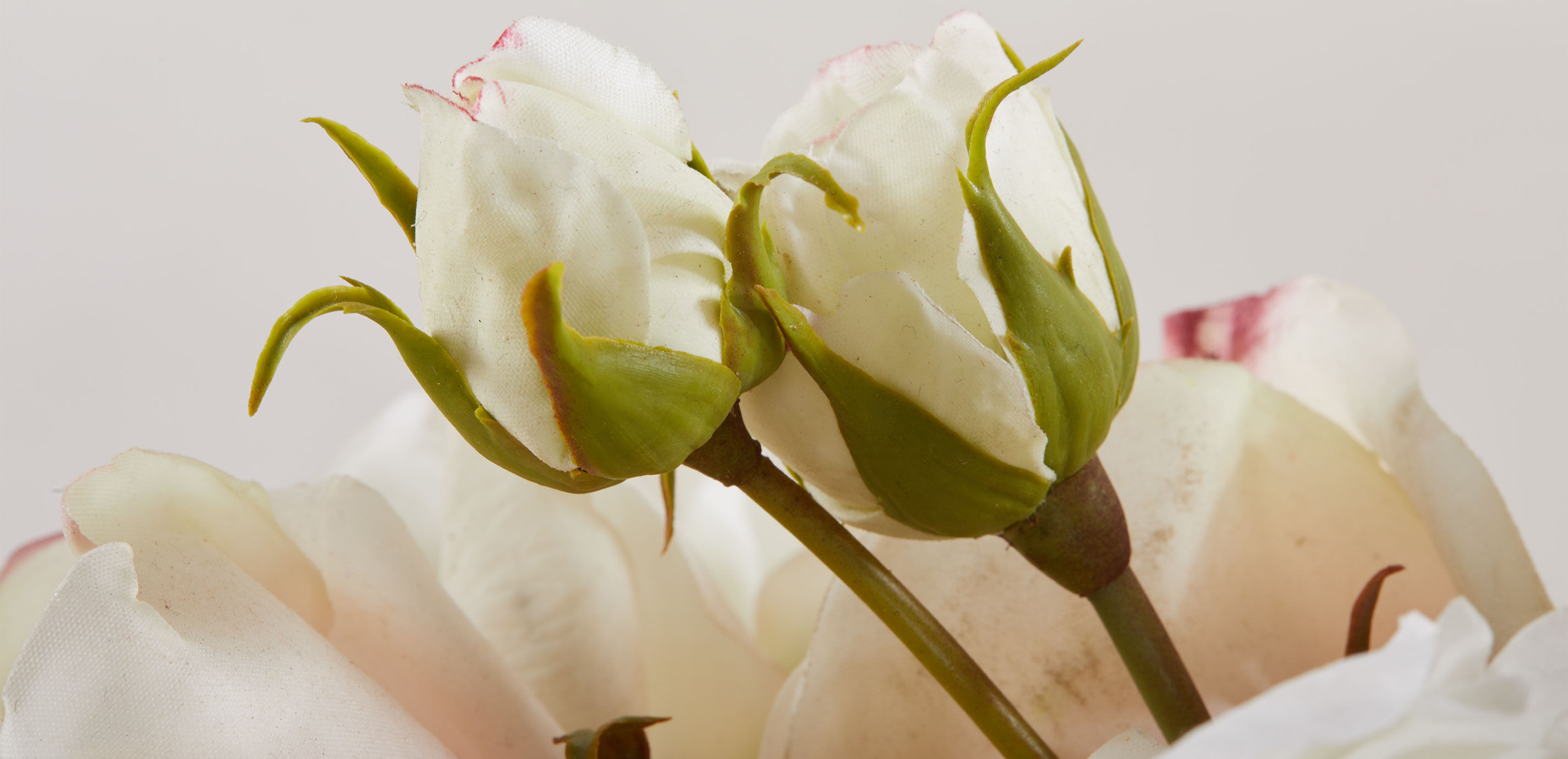 Blush Mixed Floral Bouquet in Small Linear Glass Vase_8