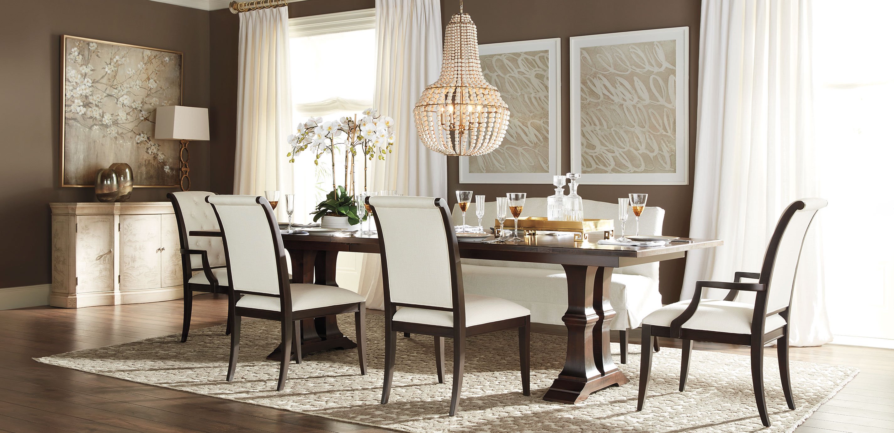 Vivianne Serpentine Console Table | Dining Sideboard | Ethan Allen