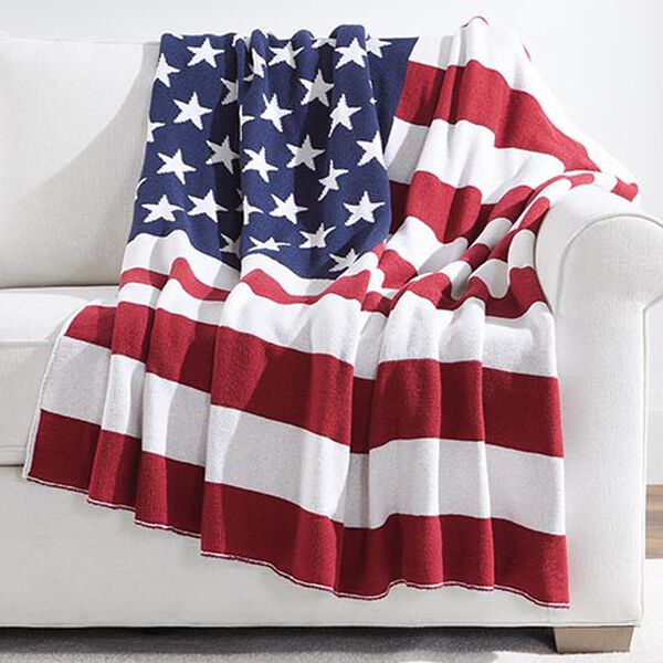 American Flag Recycled Cotton Throw