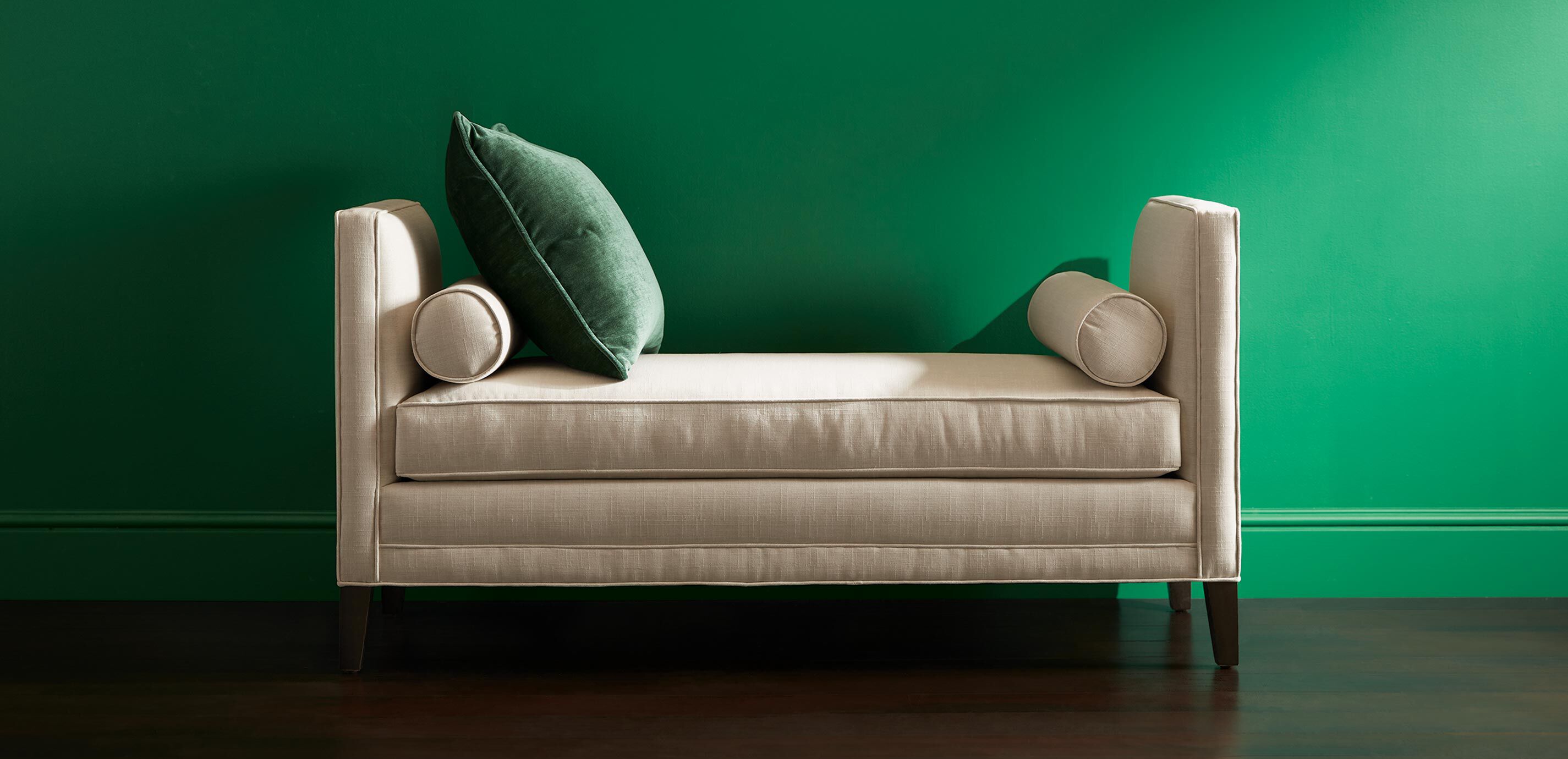 Haley Backless Bench with Arms Classic Bench Ethan Allen