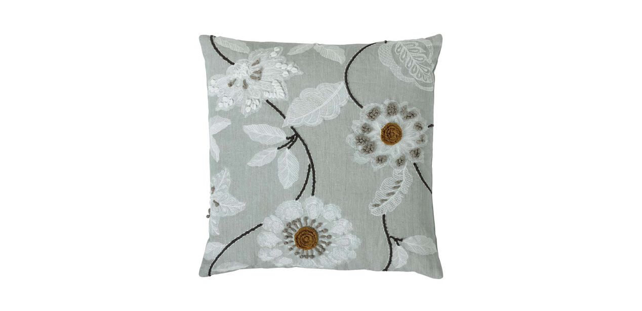 Embroidered Floral Throw Pillows | Ethan Allen Throw Pillows | Ethan Allen