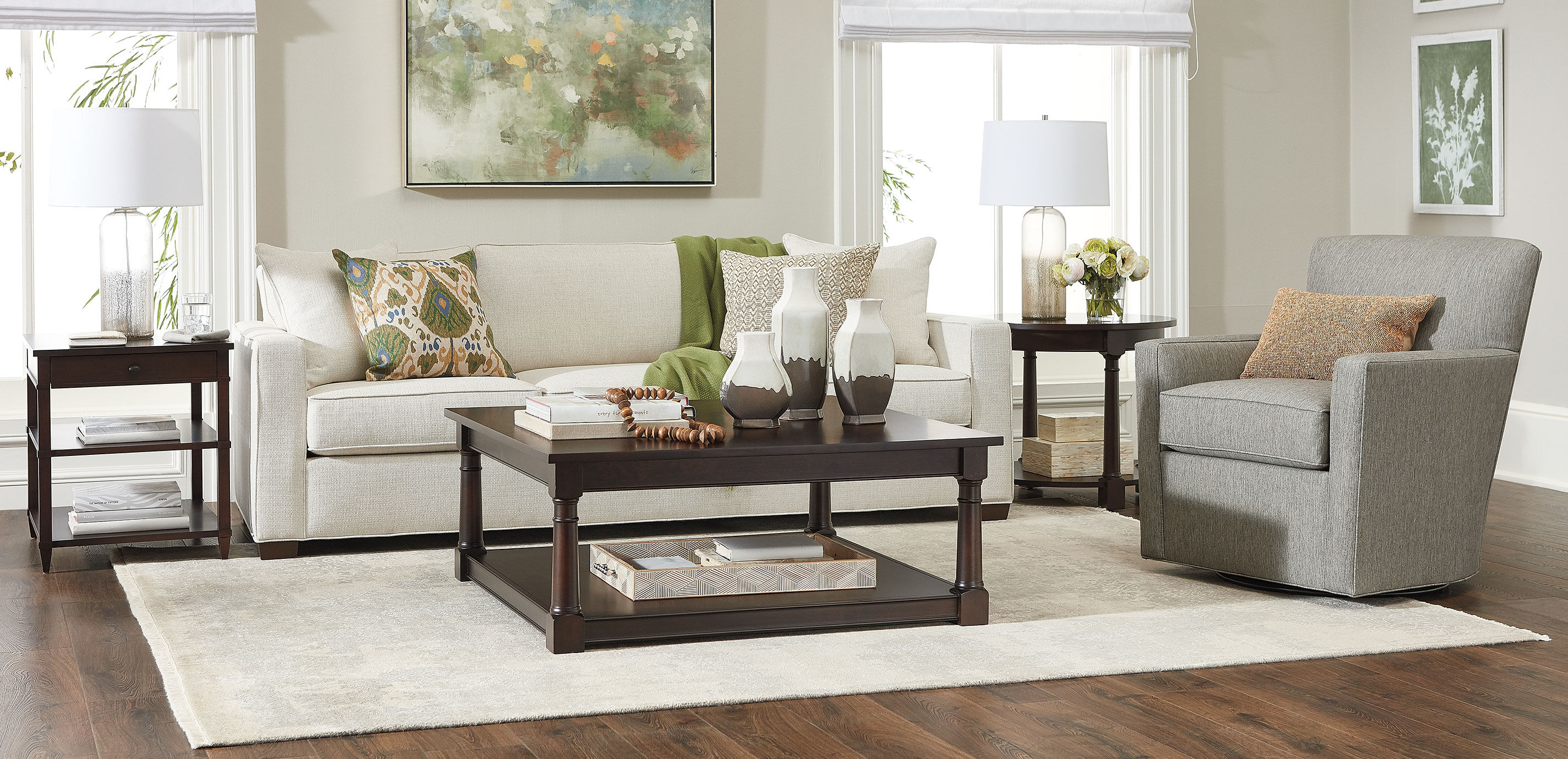 Ethan allen store turner swivel chair