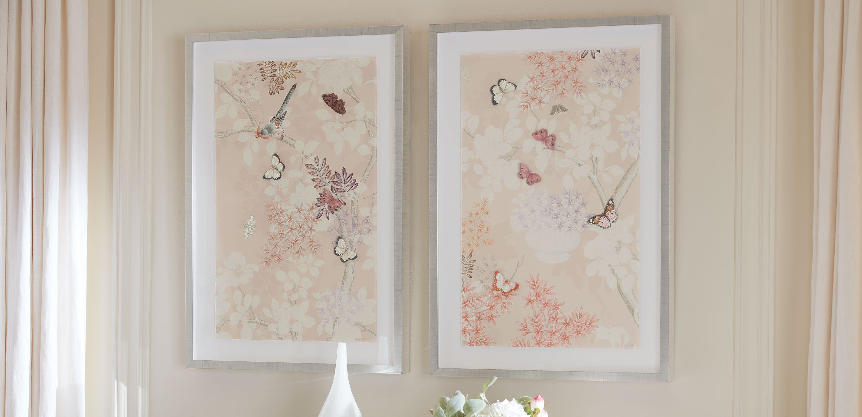 Triptych Pale Pink Chinoiserie_4