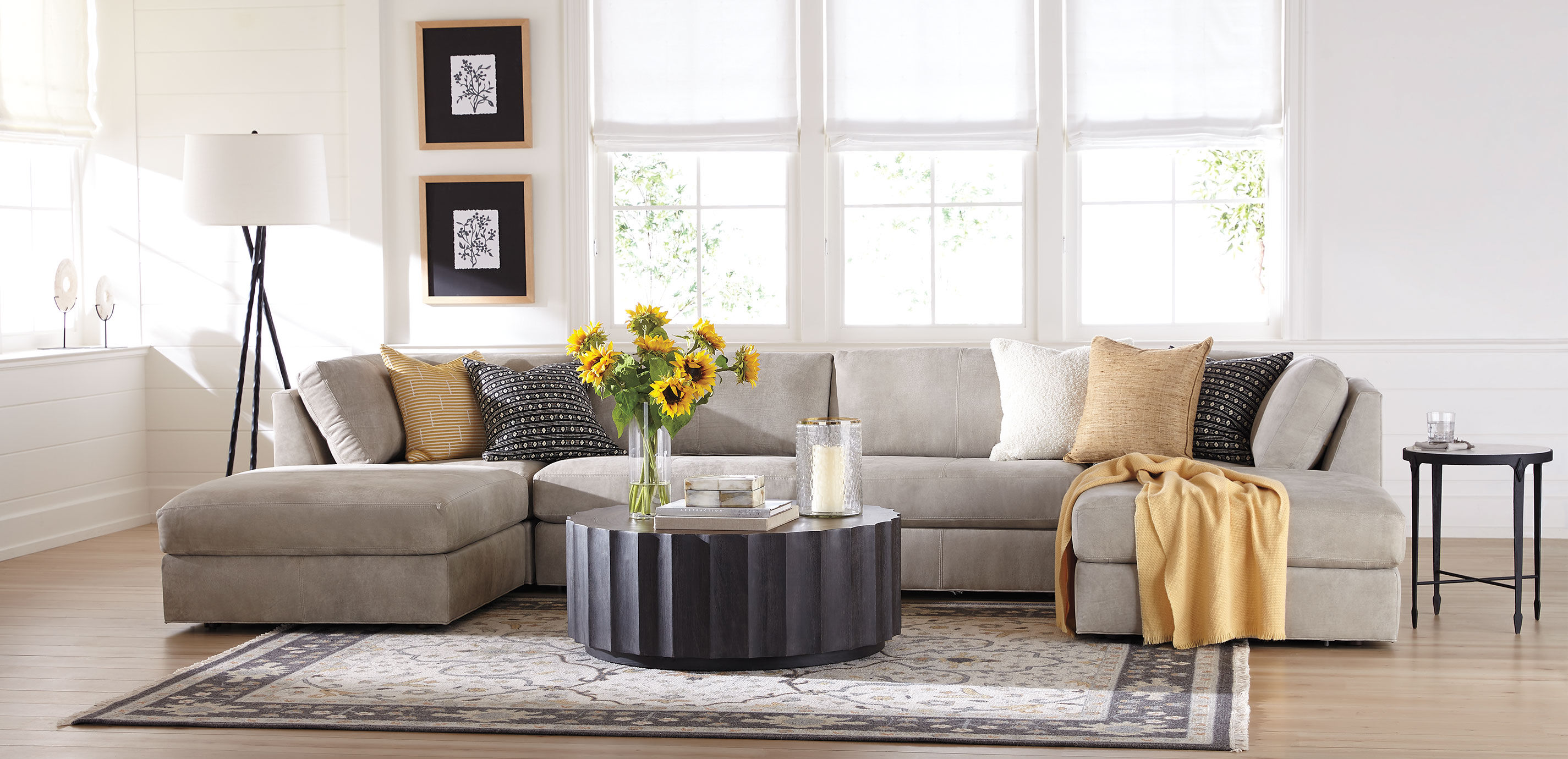 Ethan allen leather sectionals new arrivals