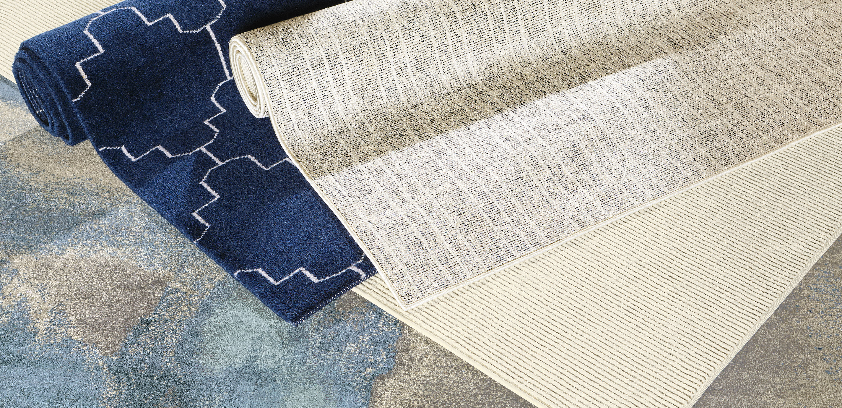 Tulu Tracery Rug, Blue/Natural_5