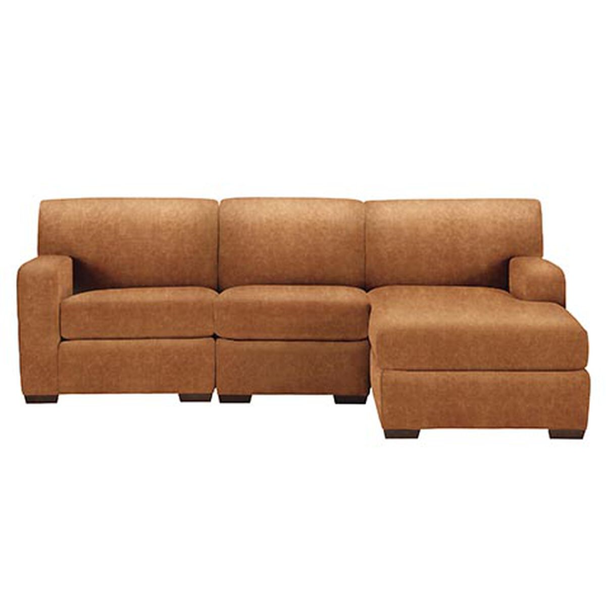Kellan Leather Three-Piece Chaise Sectional