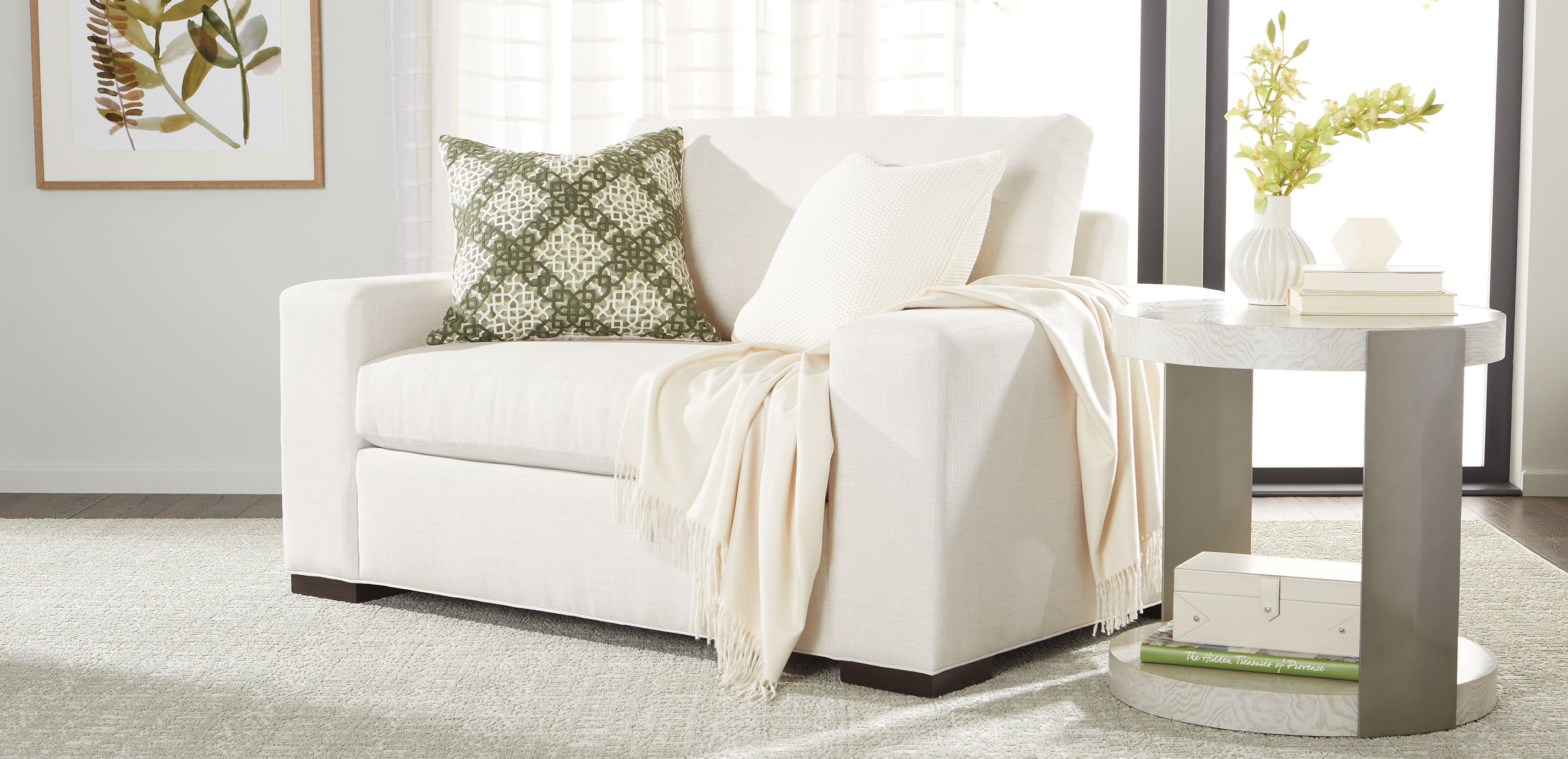 Ethan allen chair and a half discount