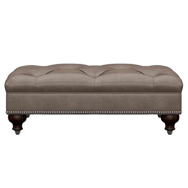 Anton Leather Ottoman