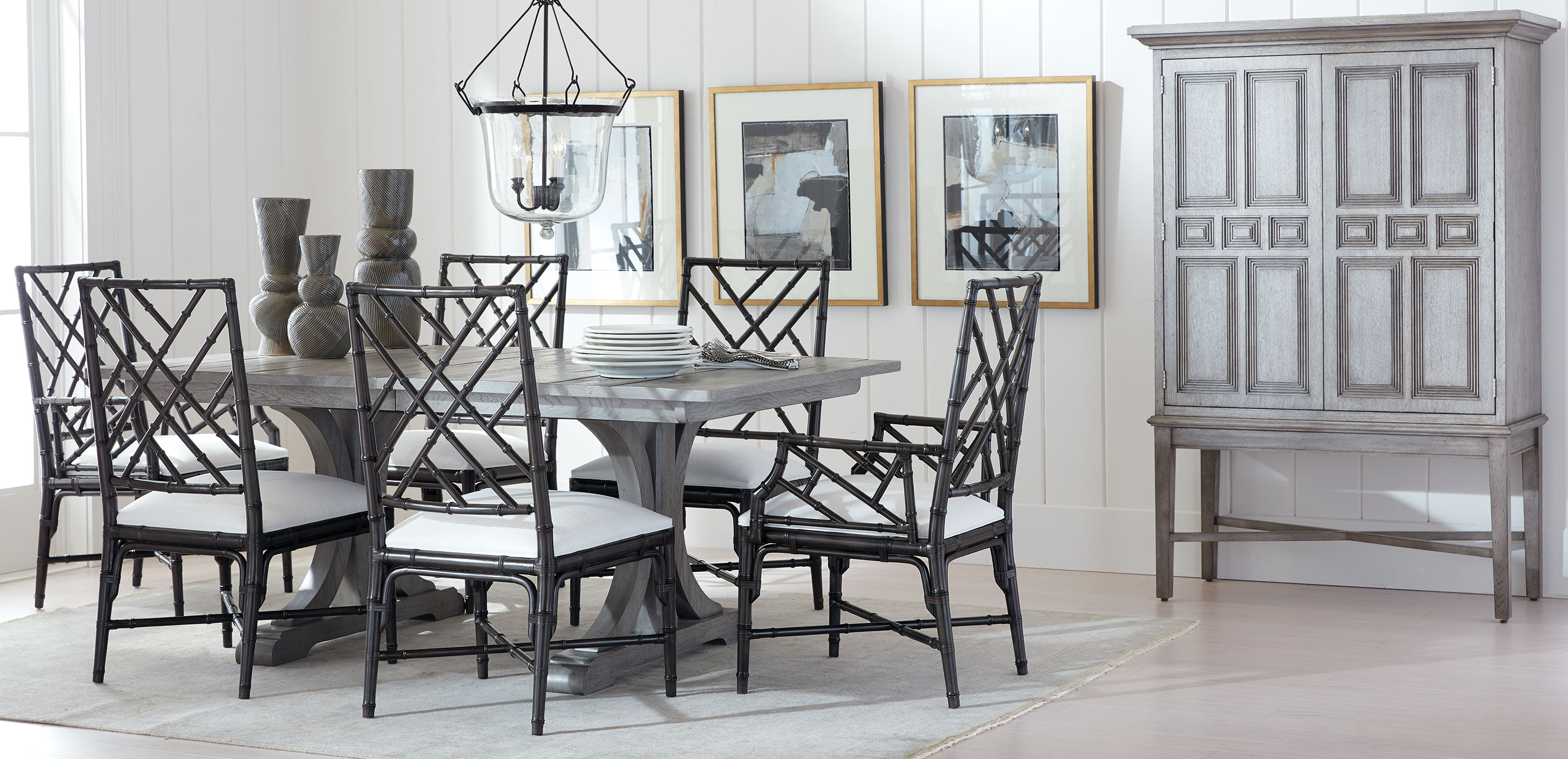 Corin Rough-Sawn Trestle Extension Dining Table_7