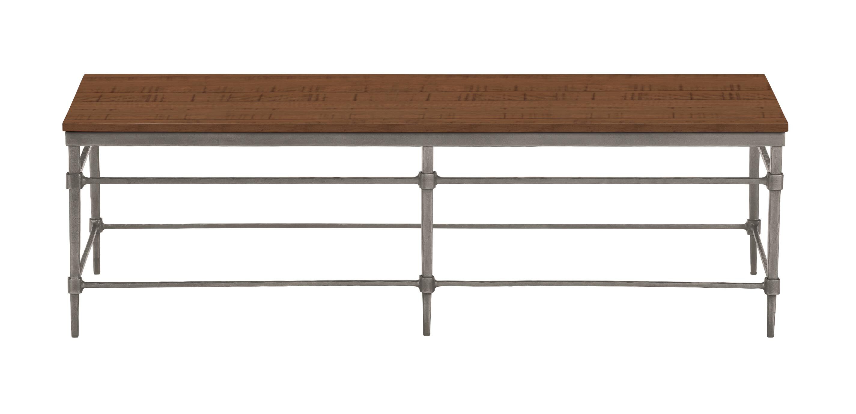 Vida Rectangular Wood-Top Coffee Table