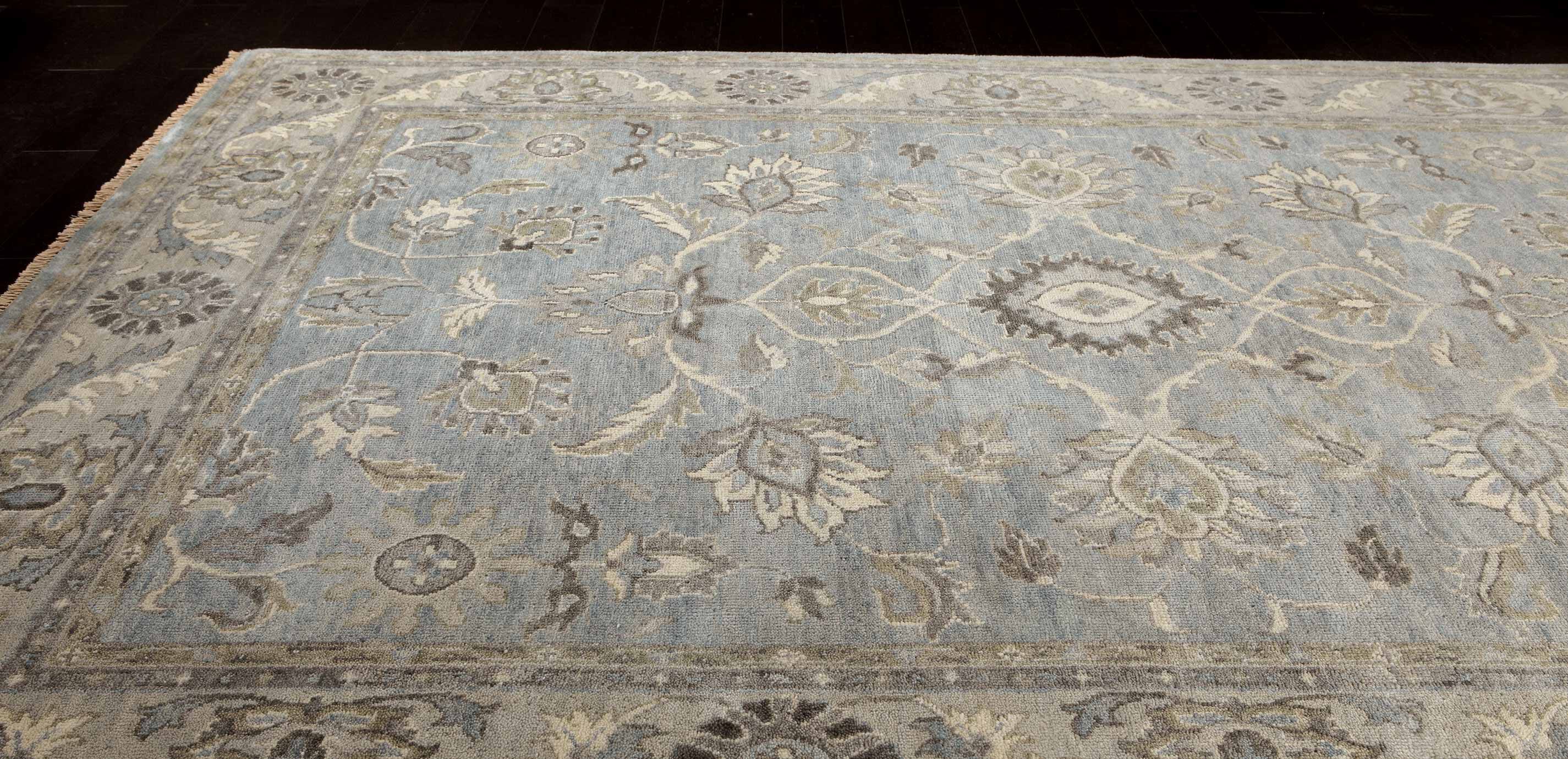 Suzain Rug Blue Gray