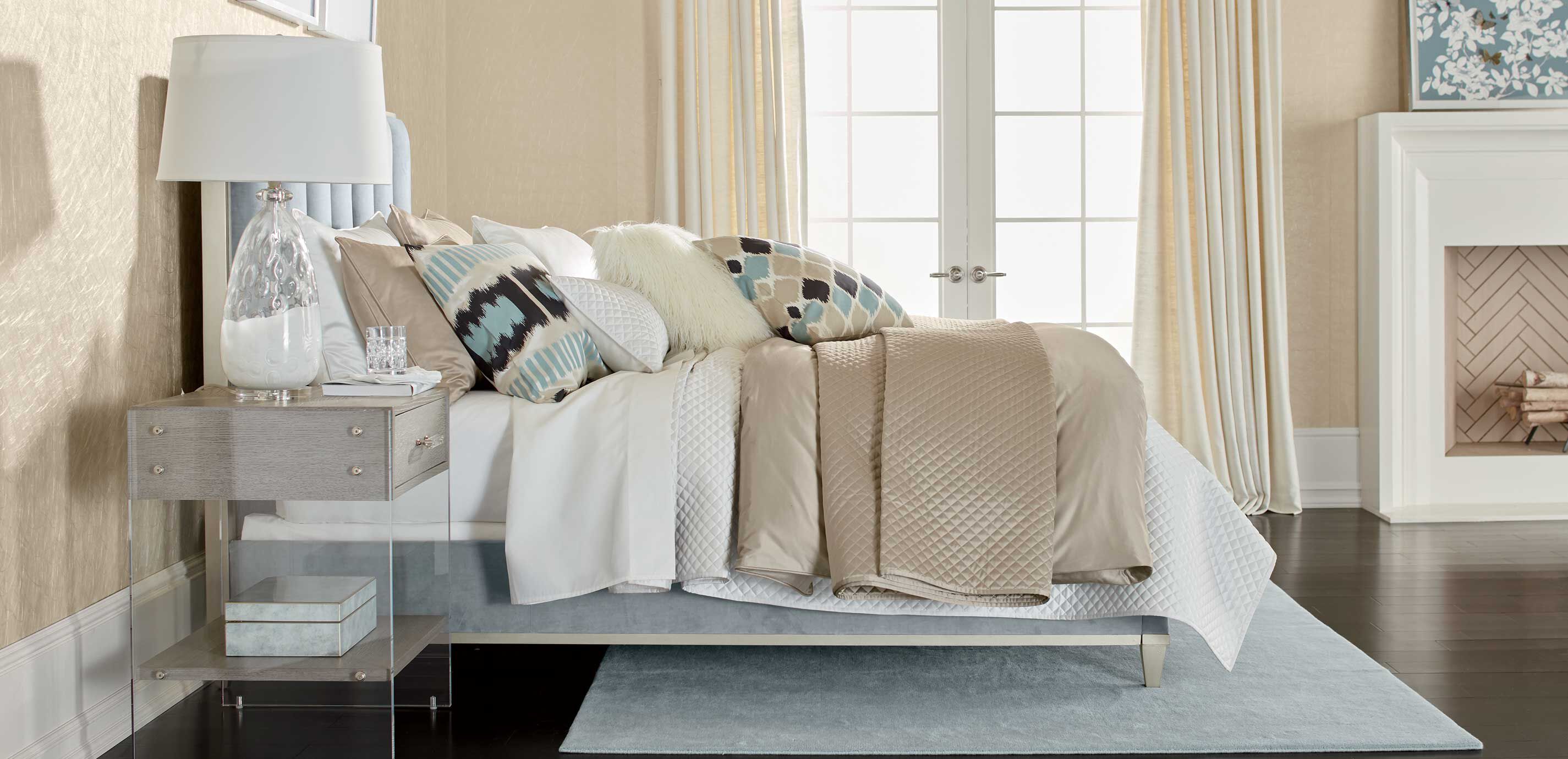 Salena Quilted Coverlet and Shams, Taupe_7