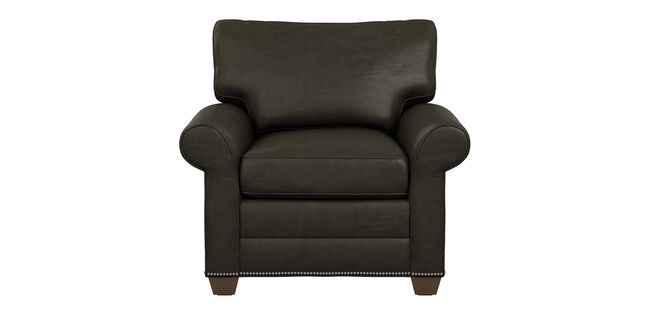 Bennett Roll Arm Leather Chair The Bennett Collection Ethan Allen