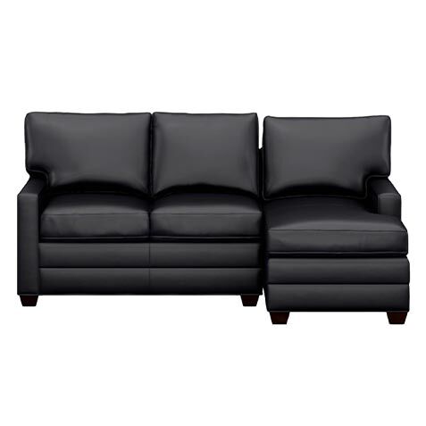 Bennett Build-Your-Own Track-Arm Leather Sectional image