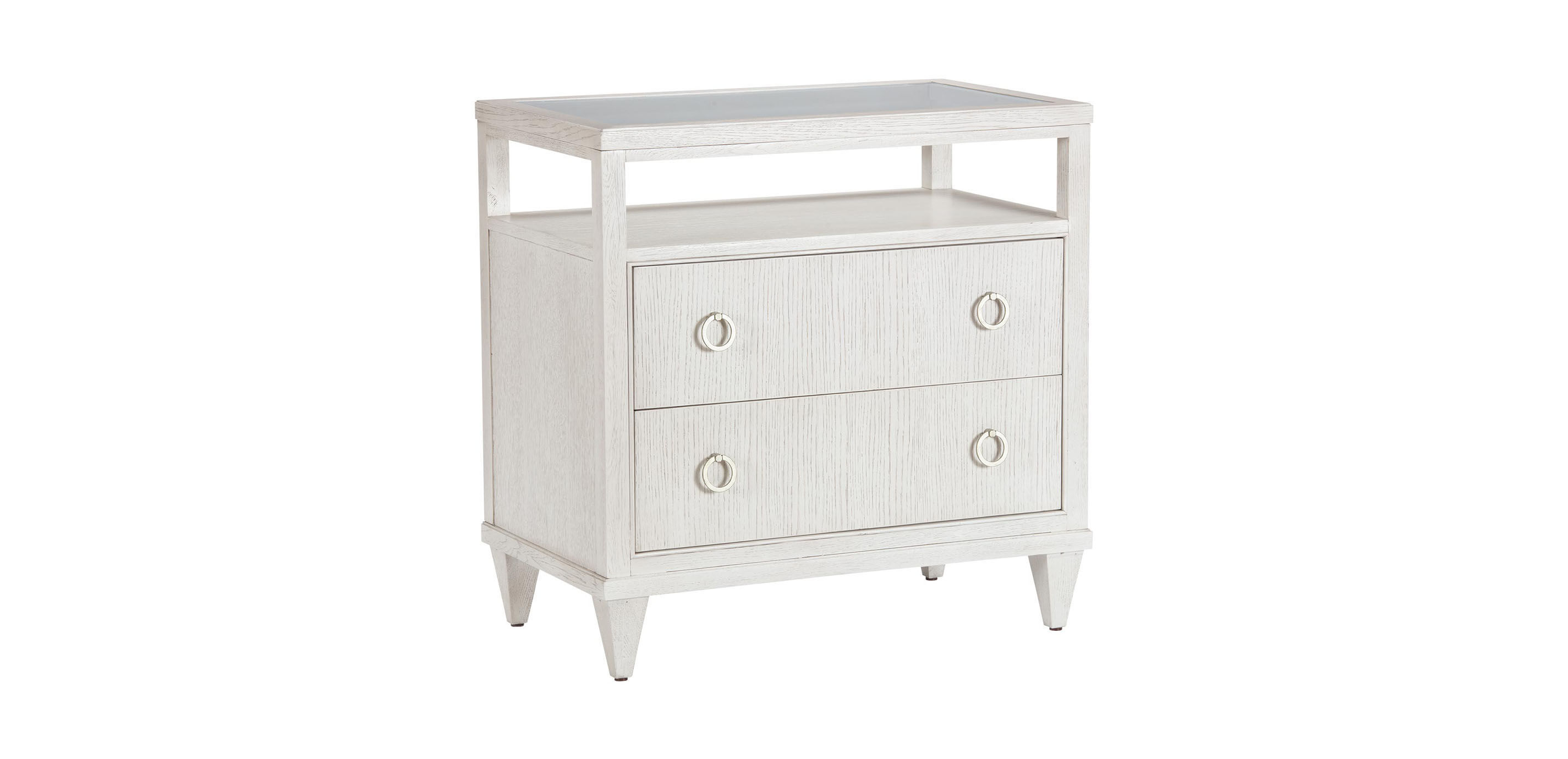 Heston Oak Glass-Top Night Table_2