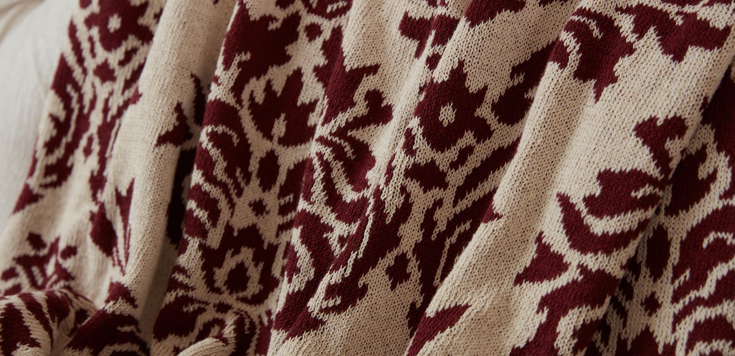 Recycled Cotton Damask Throw_2