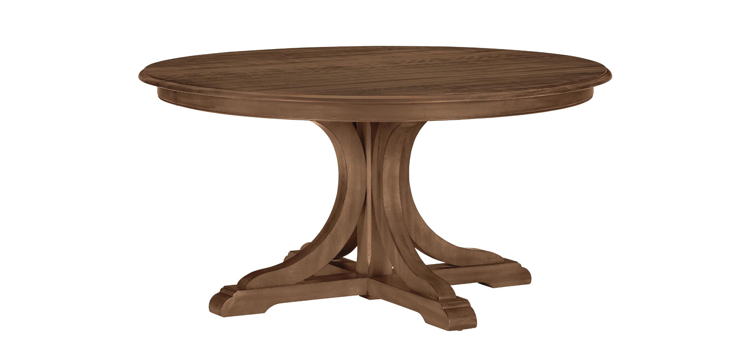 Corin Rough-Sawn Round Extension Dining Table_1