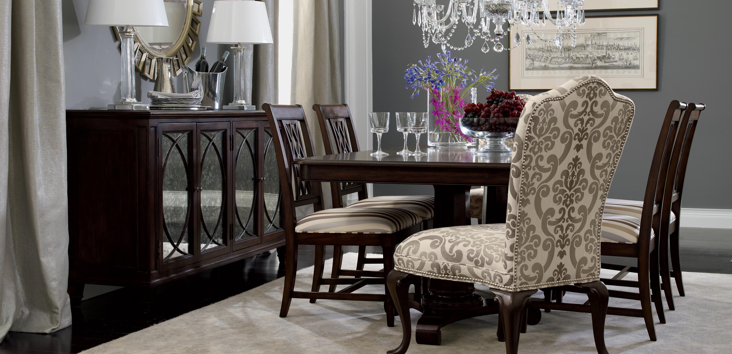 Ethan allen sales buffet table