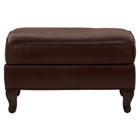 Avery Leather Ottoman image