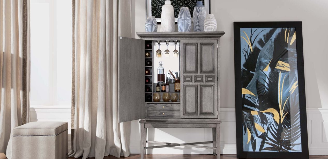 Carys Bar Storage & Display Ethan Allen