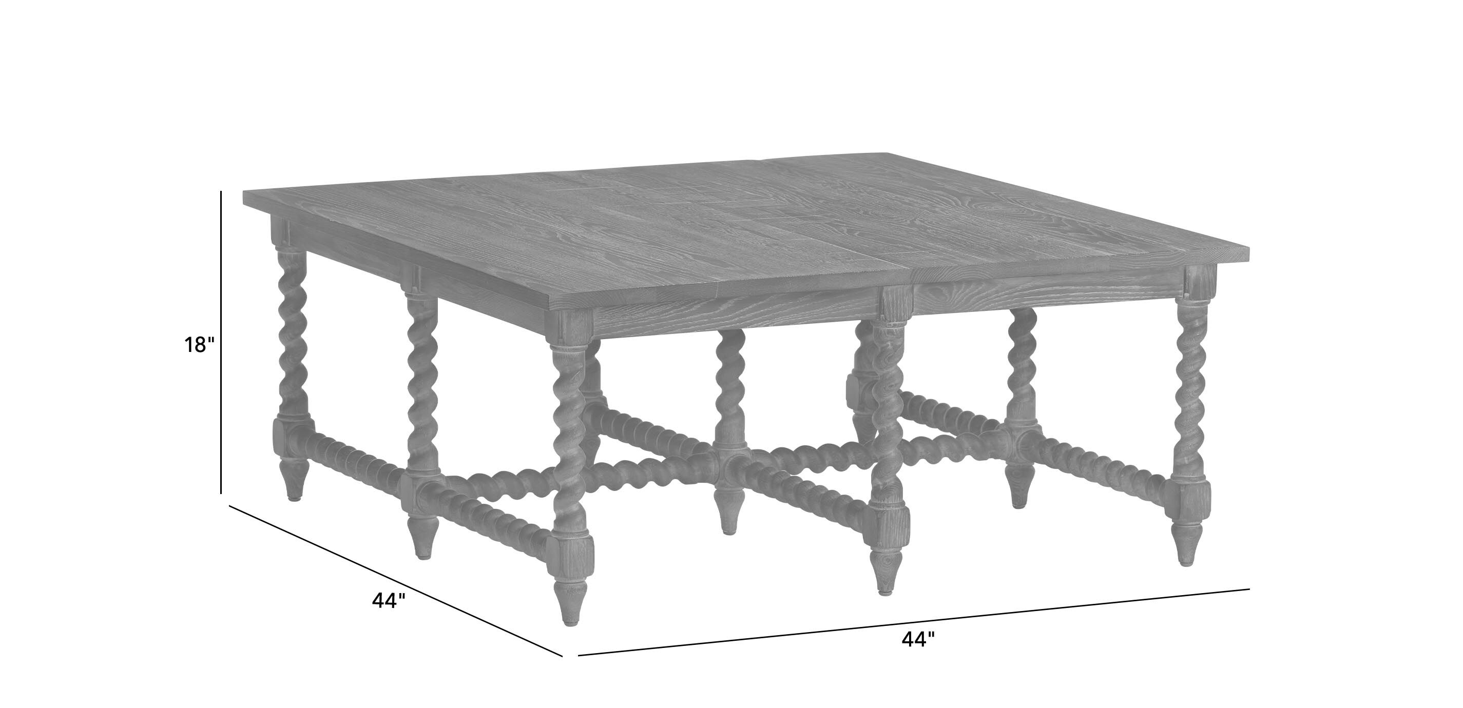 Madalynn Square Barley Twist Coffee Table_3