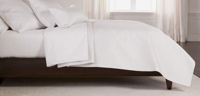 Salena Pearl Quilted Coverlet Off White Diamond Ethan Allen