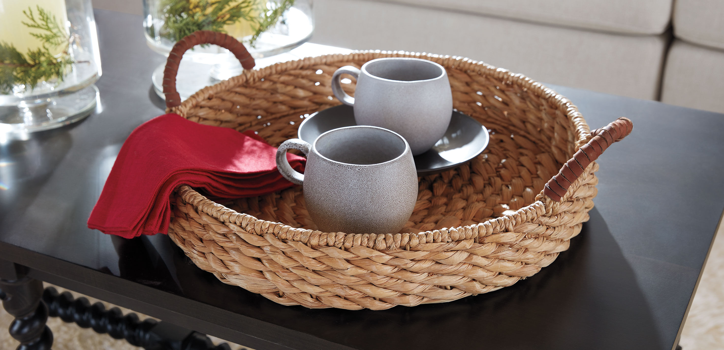 Apina Seagrass Round Tray_6