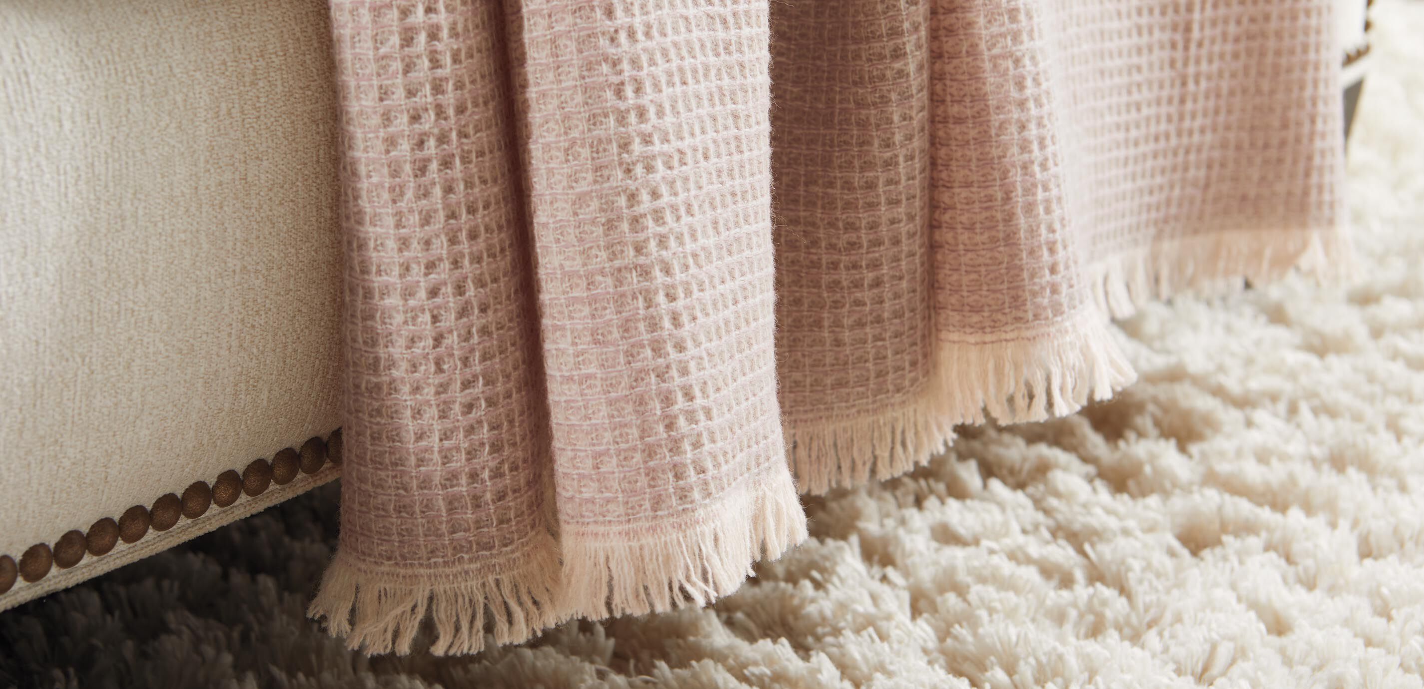 Rossi Waffle-Knit Wool Throw_2