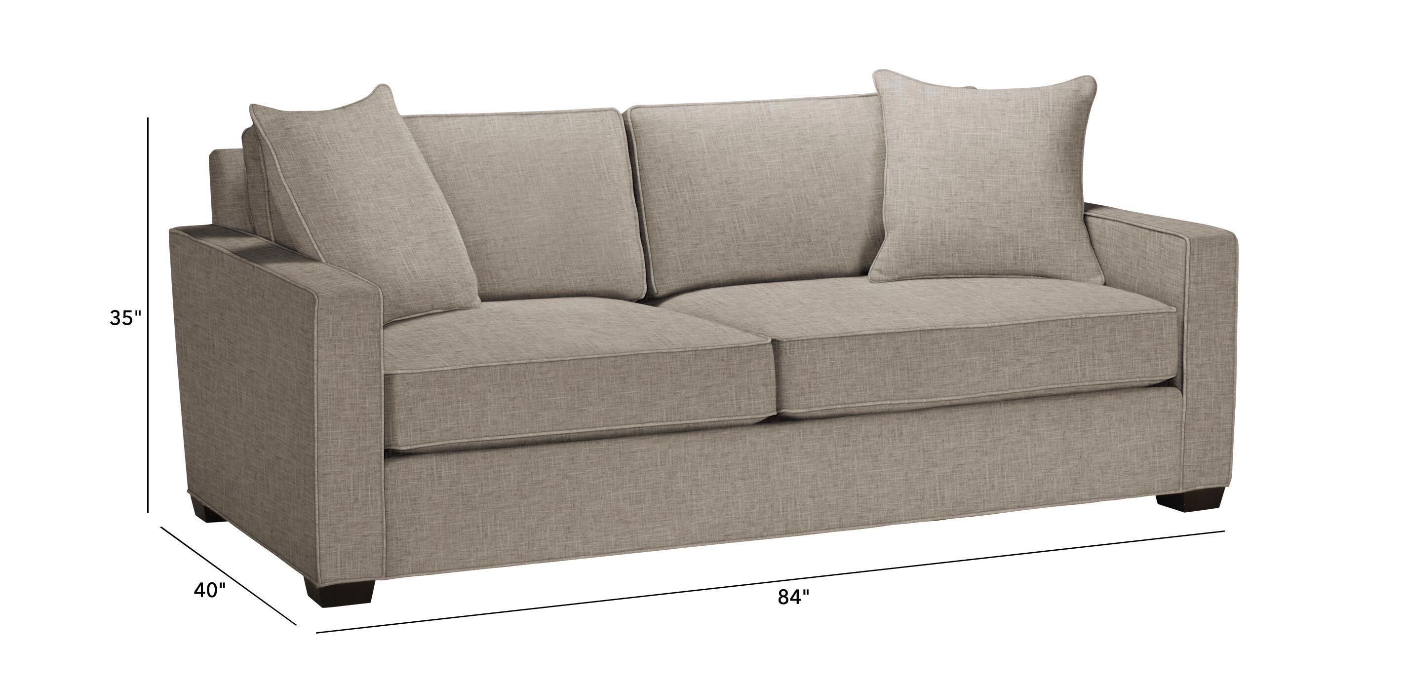 Spencer TrackArm Sofa, Quick Ship Modern Couch Ethan Allen