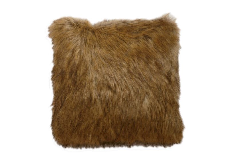 Tipped Fox Faux Fur Pillow Pillows Ethan Allen