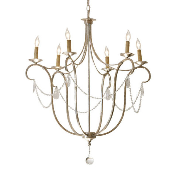 Cali Aged Silver Chandelier