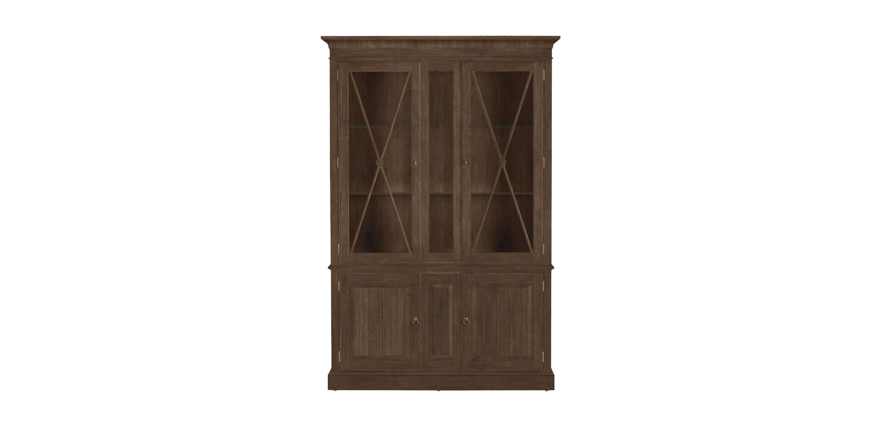 Davos Tall Display Cabinet with Glass Doors