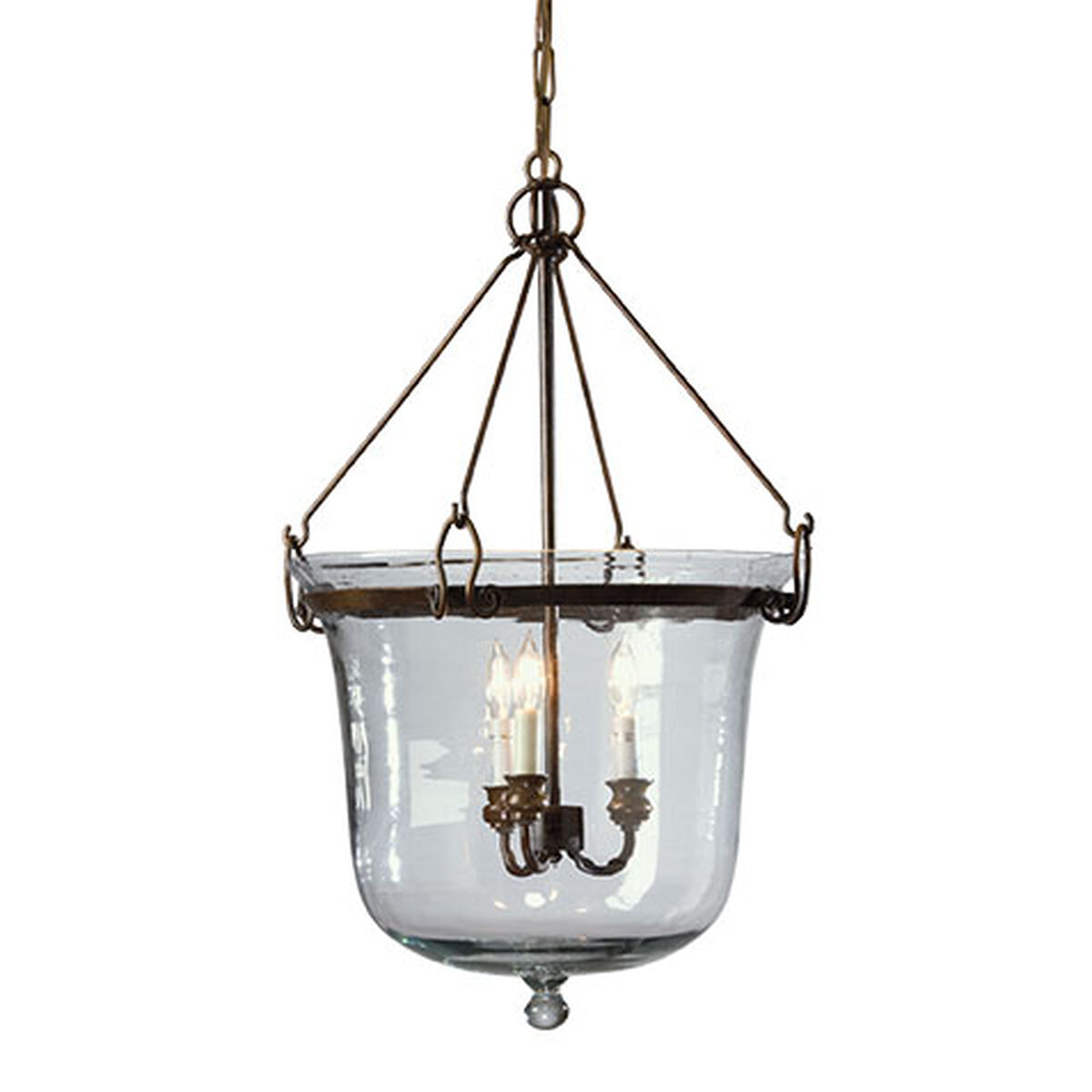 Glass Cloche Chandelier