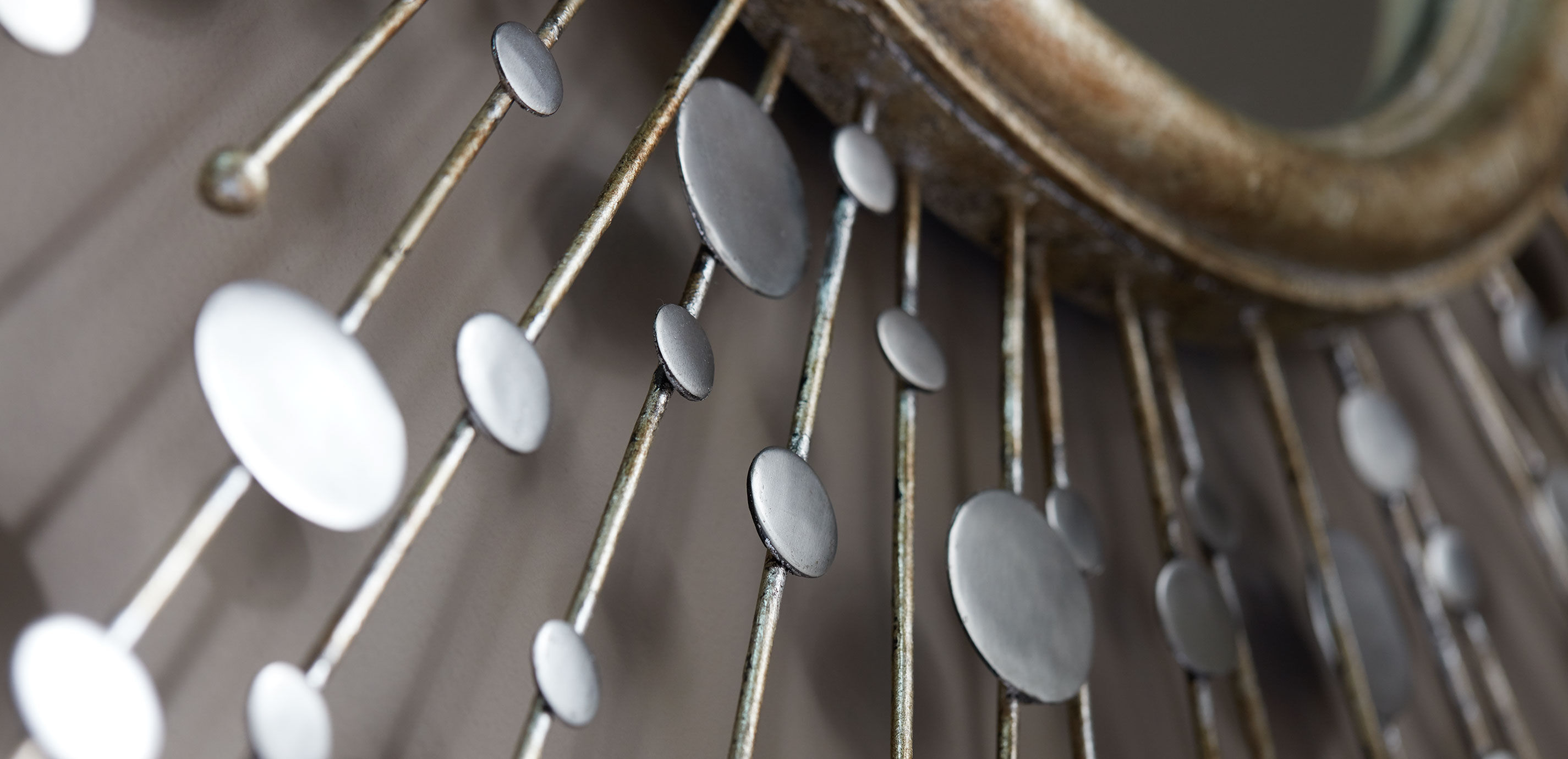 Silver Toned Soleil Mirror_3