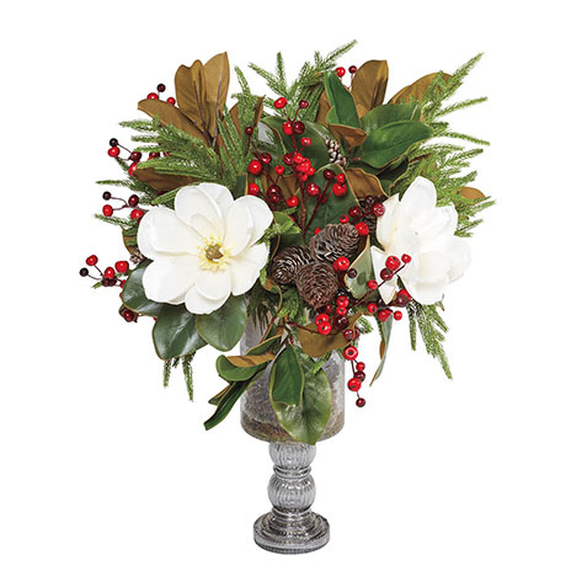 Magnolia Tall Winter Centerpiece
