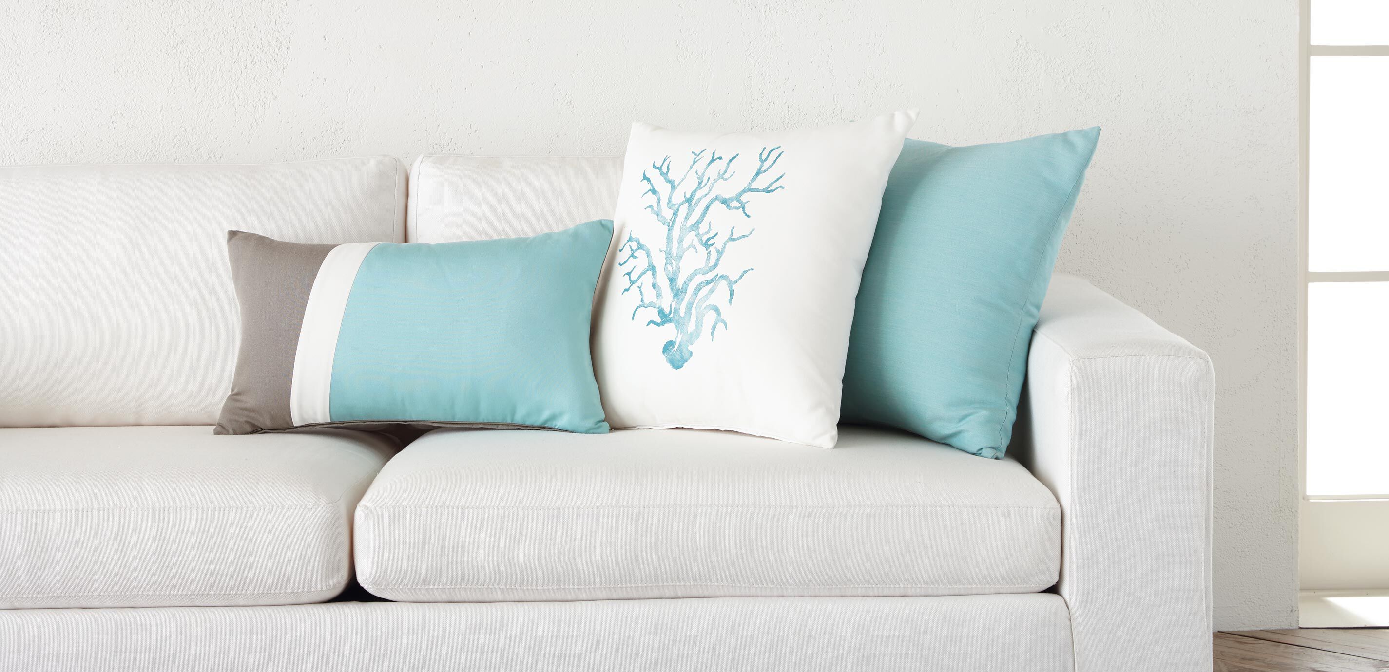Outdoor new arrivals aqua pillows