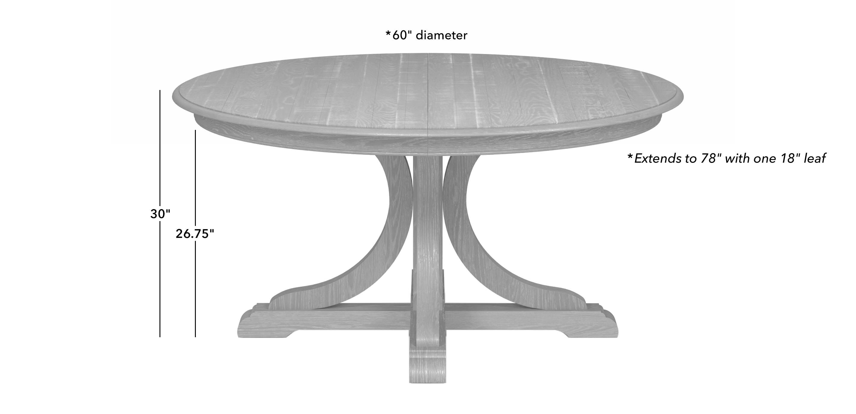 Corin Rough-Sawn Round Extension Dining Table_1