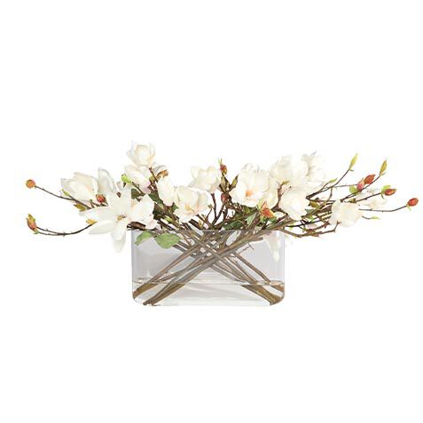 Magnolia Arrangement in Linear Vase image