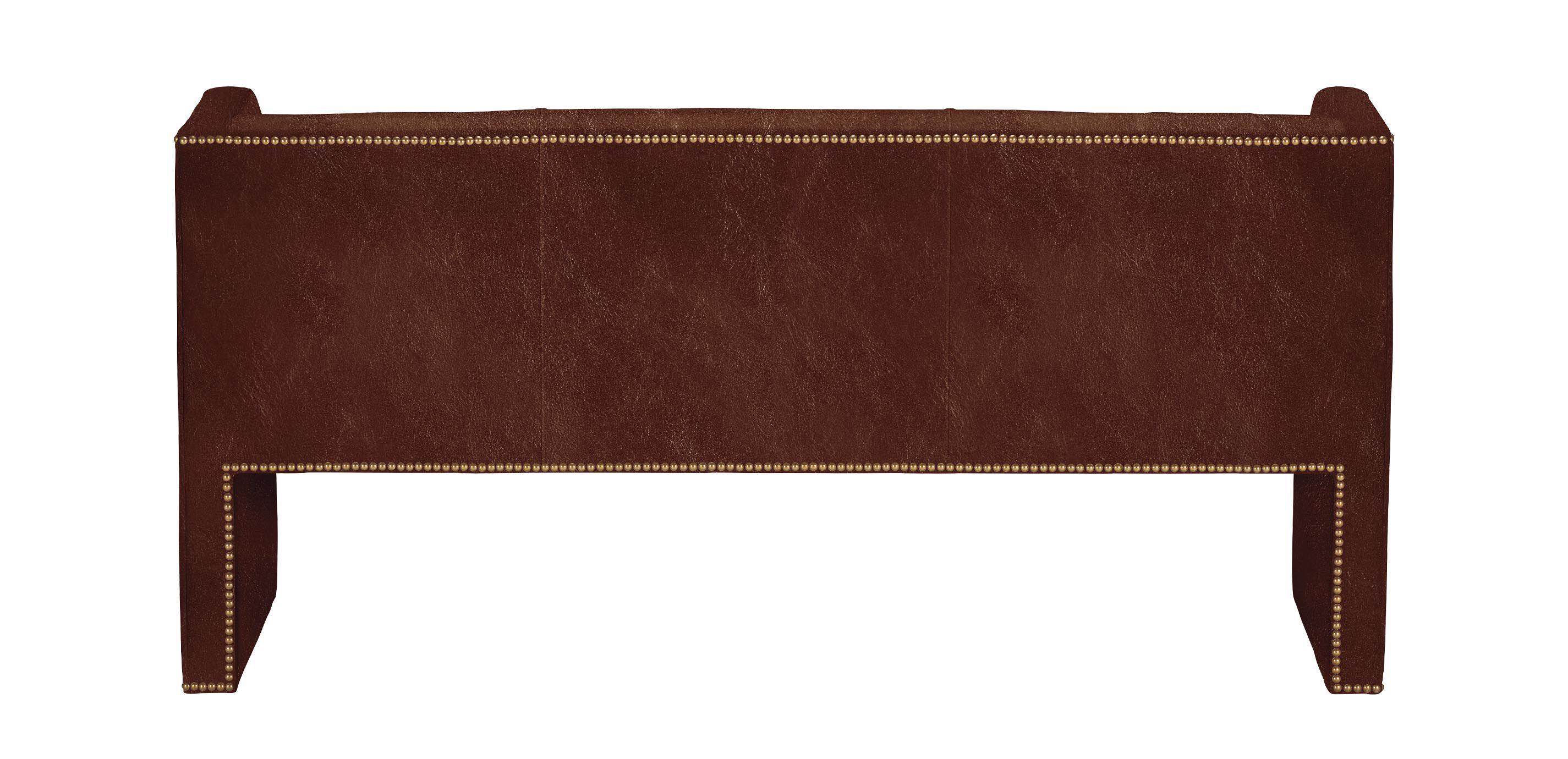 Samira Fully Upholstered Leather Bench_2