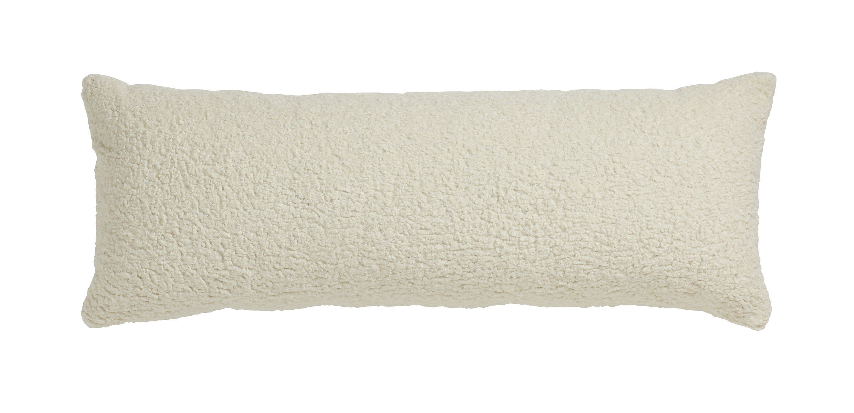 White sherpa on sale pillow