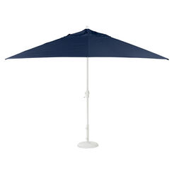 8 ft.x11 Single Vent Umbrella Navy with White Pole Recommended Product