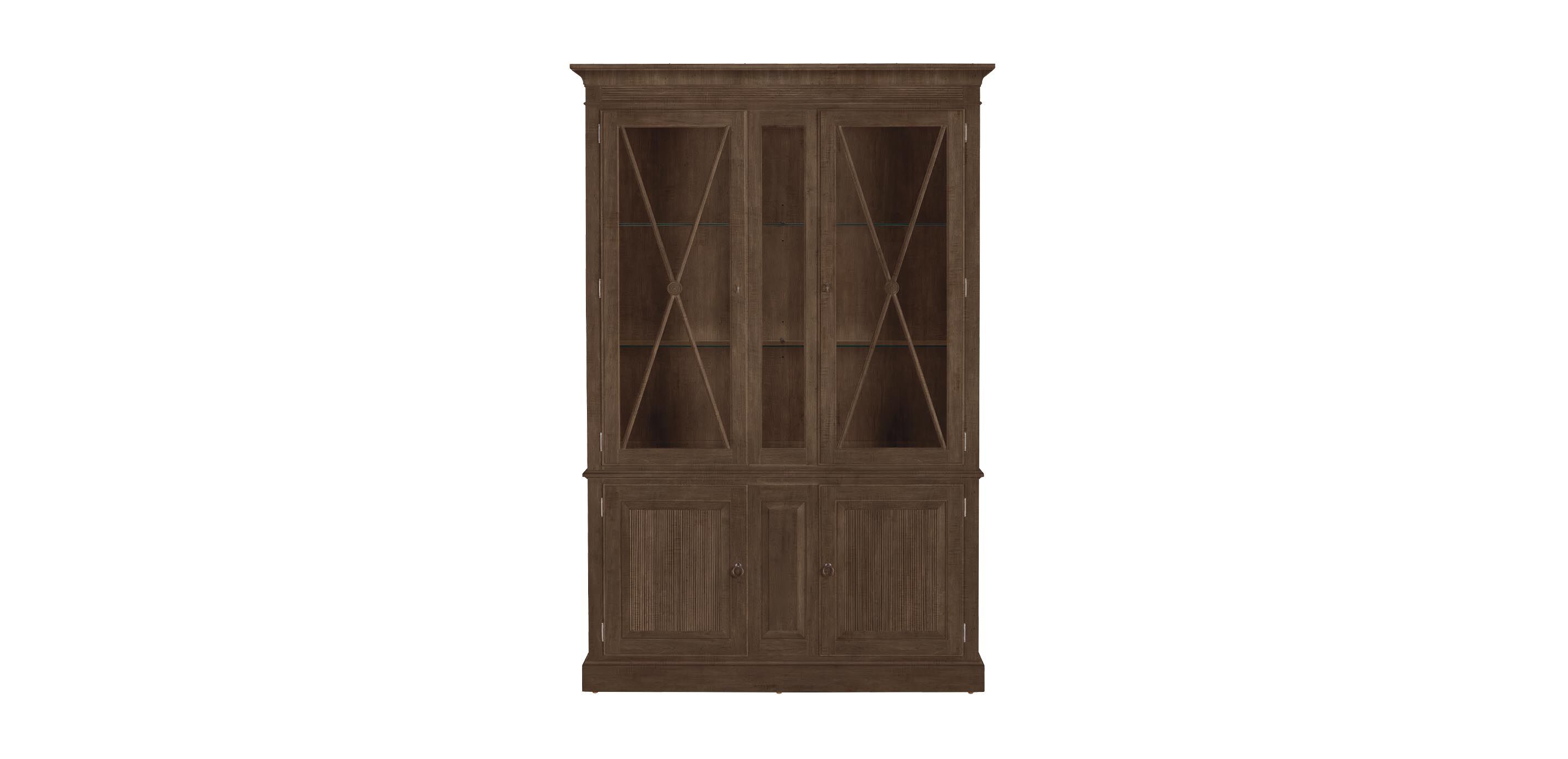 Davos Tall Display Cabinet with Glass Doors