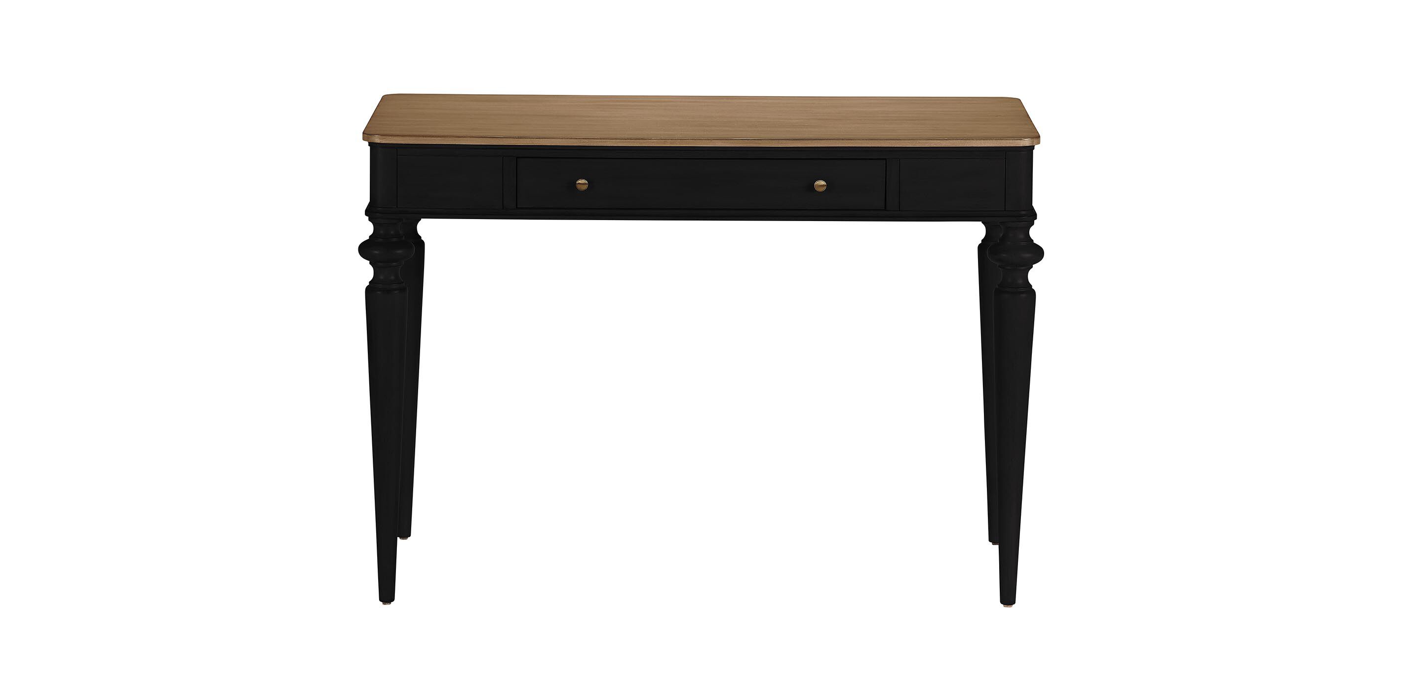 Custom Rounded-Corner Home Office Desk