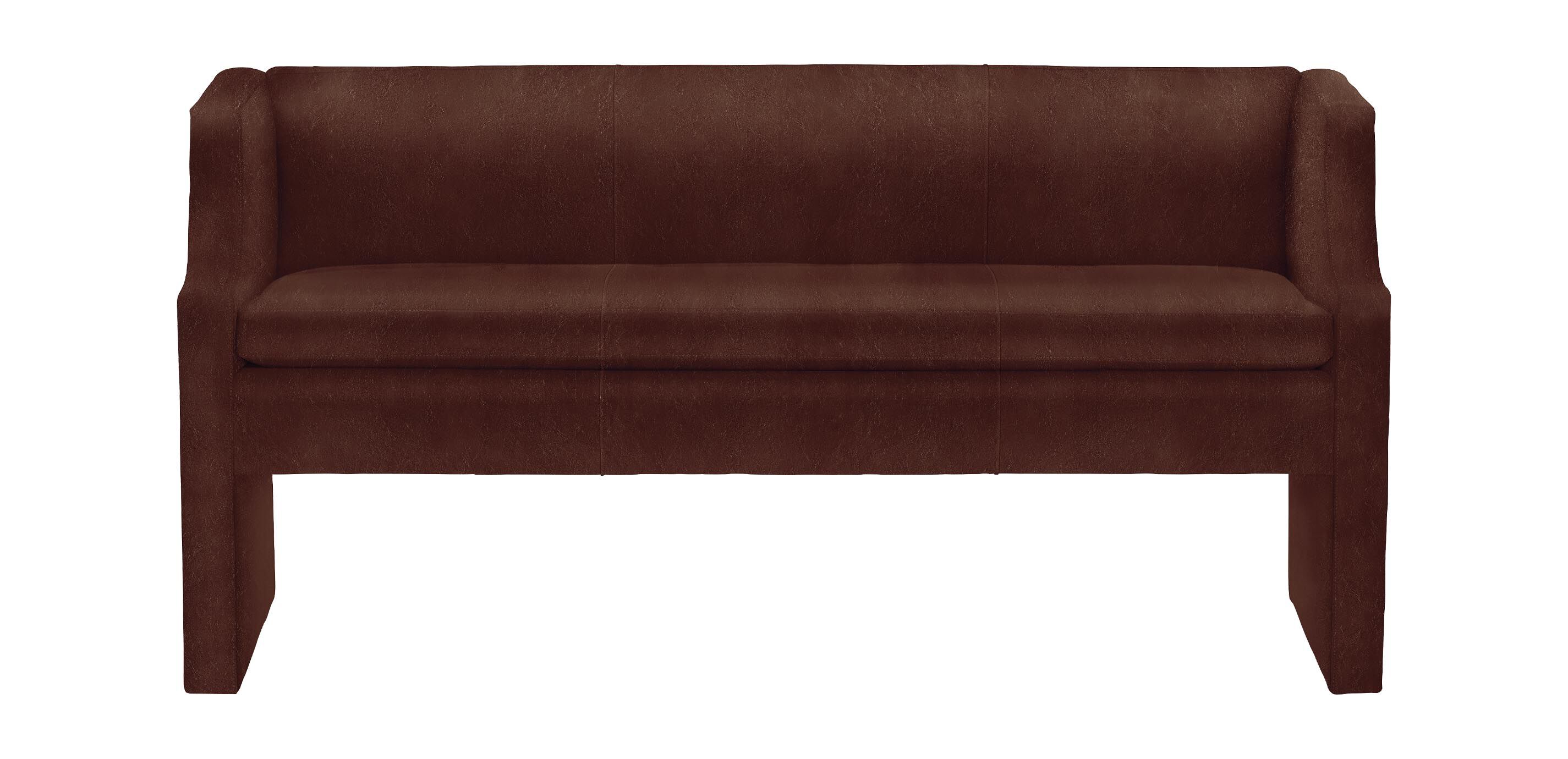 Samira Fully Upholstered Leather Bench