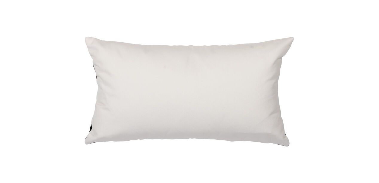 Black and White Striped Outdoor Lumbar Pillow Ethan Allen