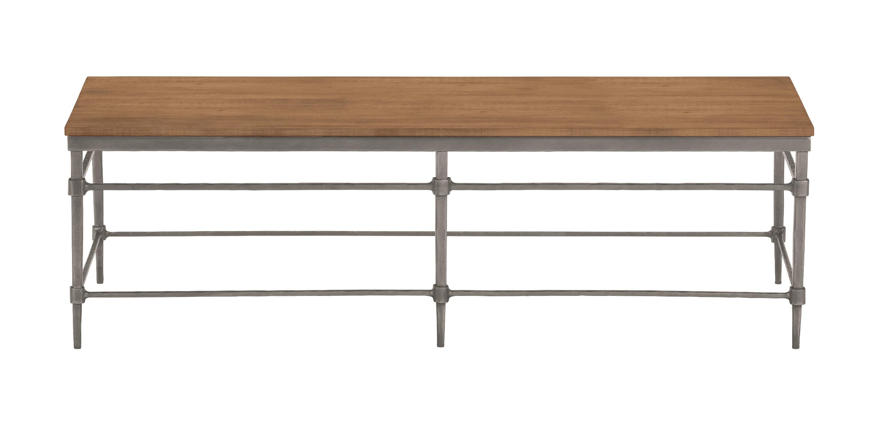 Vida Rectangular Wood-Top Coffee Table