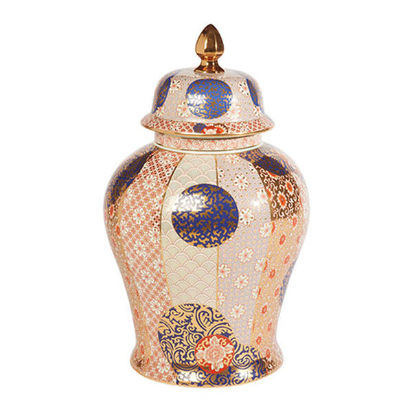 Porcelain Patterned Ginger Jar